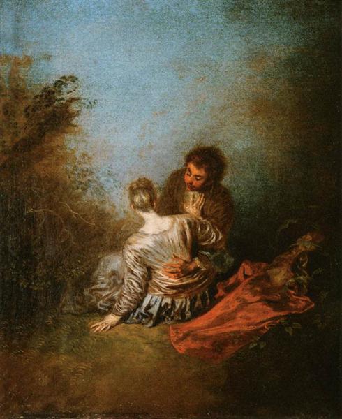 The Blunder, 1716 - 1718 - Antoine Watteau