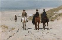 Morning Ride on the Beach - Anton Rudolf Mauve