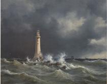 The Eddystone Lighthouse - Anton Melbye