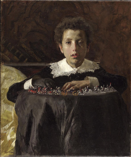 Boy with Toy Soldiers, 1876 - Antonio Mancini