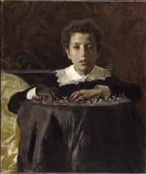 Boy with Toy Soldiers - Antonio Mancini