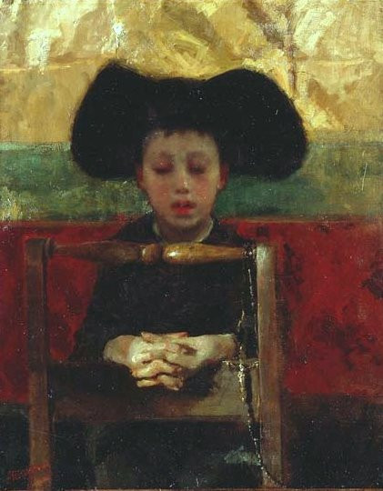 The Little Seminarian, 1873 - Антонио Манчини