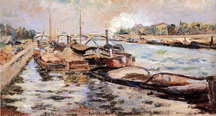 The Seine, 1867 - Armand Guillaumin