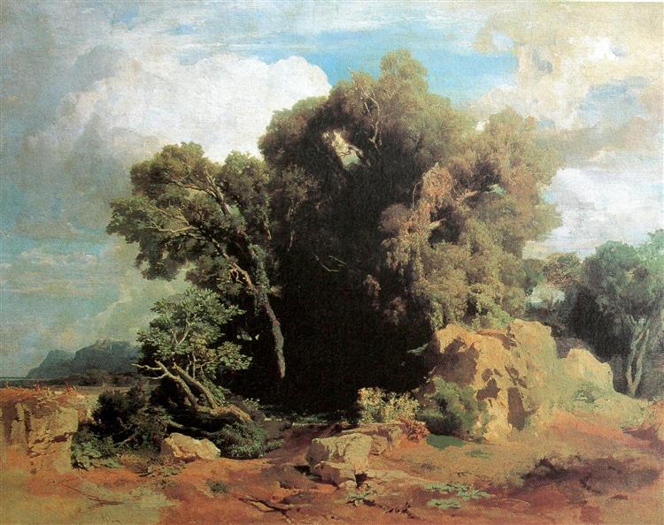 На Понтійських болотах, 1851 - Арнольд Беклін