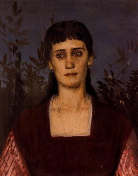 Portrait of Clara Bruckmann-Böcklin - 阿诺德·勃克林