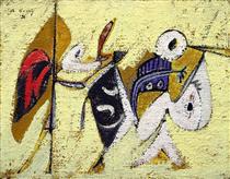 Battle at Sunset with the God of Maize (Composition No. 1) - Arshile Gorky