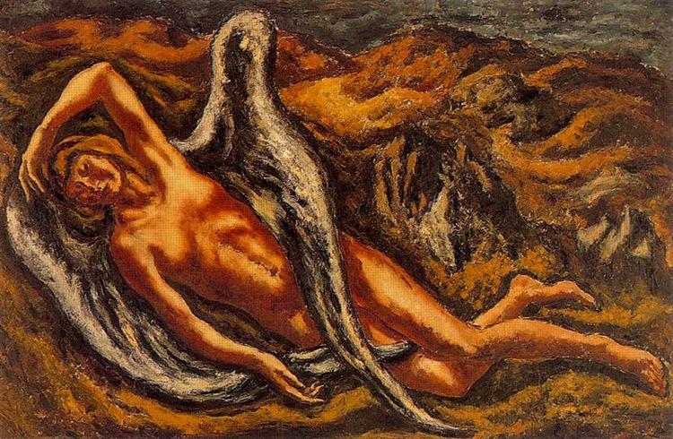 The Los Angeles dropped (Leda and the swan), 1938 - Arturo Souto