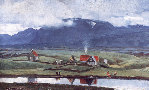 Thingvöllum, 1905 - Ásgrímur Jónsson