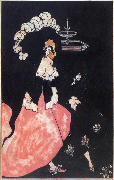 Messalina and her Companion, 1895 - Обри Бёрдслей