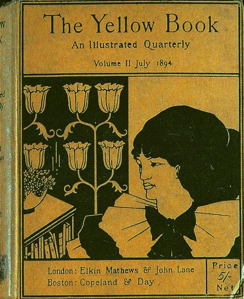 The cover of The Yellow Book, 1894 - Обри Бёрдслей
