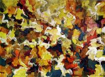 Abstract Expressionist Autumn Sky - Audrey Flack