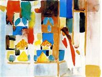 Children at the Grocery Store - August Macke