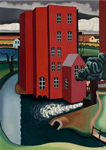 The Red House - Auguste Herbin
