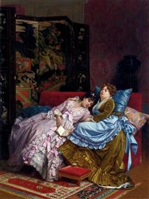 An Afternoon Idyll - Auguste Toulmouche