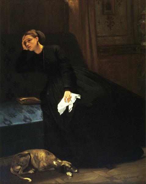 The lost love, c.1870 - Auguste Toulmouche