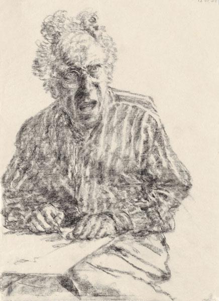 Self-Portrait, Drawing, 2008 - Avigdor Arikha