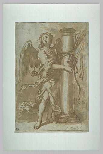 Angel with the instruments of whipping, 1660 - Бартоломе Эстебан Мурильо