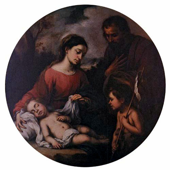 Holy Family with the Infant Saint John, 1655 - Бартоломео Естебан Мурільйо