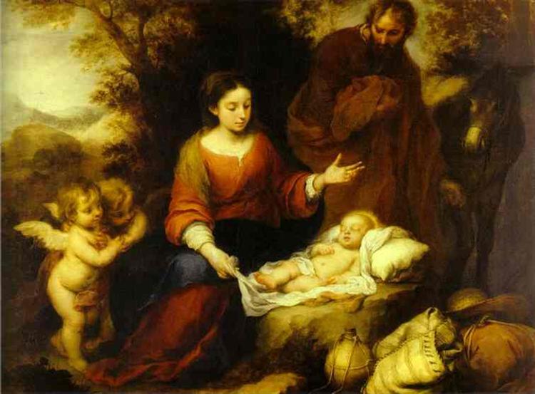The Rest on the Flight into Egypt, c.1665 - 巴托洛梅·埃斯特萬·牟利羅
