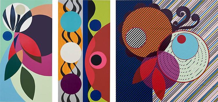 Red Pepper (Triptych), 2009 - Beatriz Milhazes