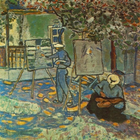 Painters Outdoor, 1906 - Béla Czóbel