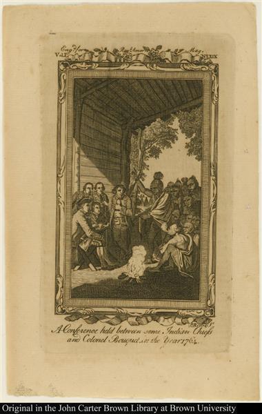 A Conference held between some Indian Chiefs and Colonel Bouquet, in the Year 1764 - Бенджамин Уэст