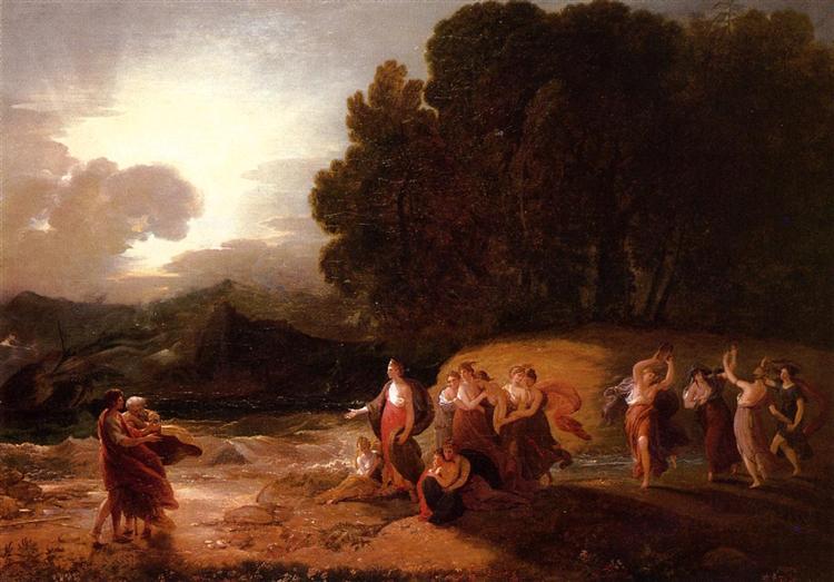 Calypso's Reception of Telemachus and Me, 1801 - Бенджамін Вест