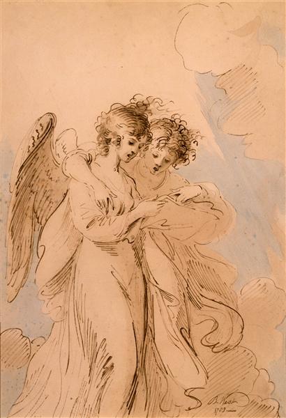 Two Angels Singing - Benjamin West