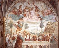 Tabernacle of the Madonna delle Tosse: Assumption of the Virgin - Benozzo Gozzoli