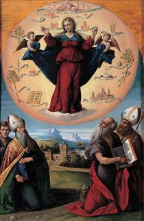 Madonna in Glory and Holy Ones - Benvenuto Tisi