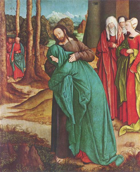 Christ Taking Leave of His Mother, c.1520 - Бернхард Штрігель