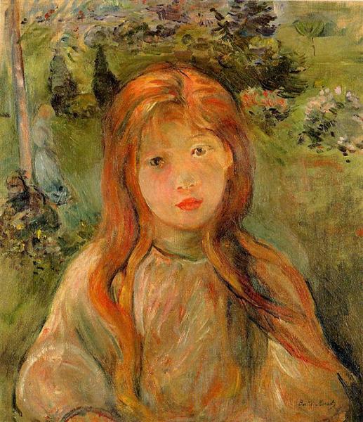Little Girl at Mesnil, 1892 - 貝爾特·莫里索
