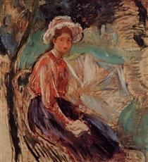 Young Girl with an Umbrella - Berthe Morisot