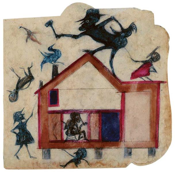 Untitled (Exciting Event), c.1947 - Bill Traylor