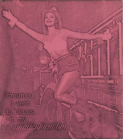 I dreamed I went to blazes in my Maidenform Bra (pink), 1965 - Billy Apple