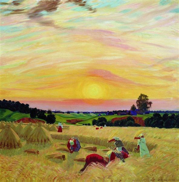 The Harvest, 1914 - Борис Кустодієв