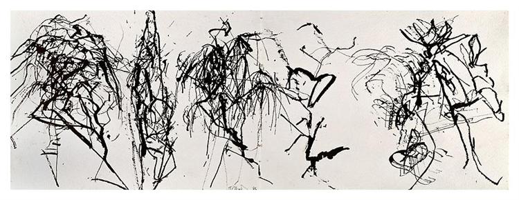 Summer Scroll #8 (Five Kinds of Hydra Trees), 1986 - Brice Marden