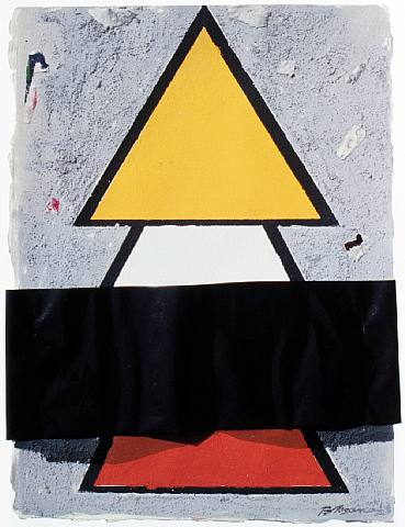 Yellow Arrow, 1990 - Burhan Doğançay