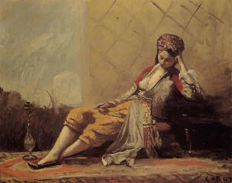 Odalisque, c.1871 - c.1873 - Camille Corot