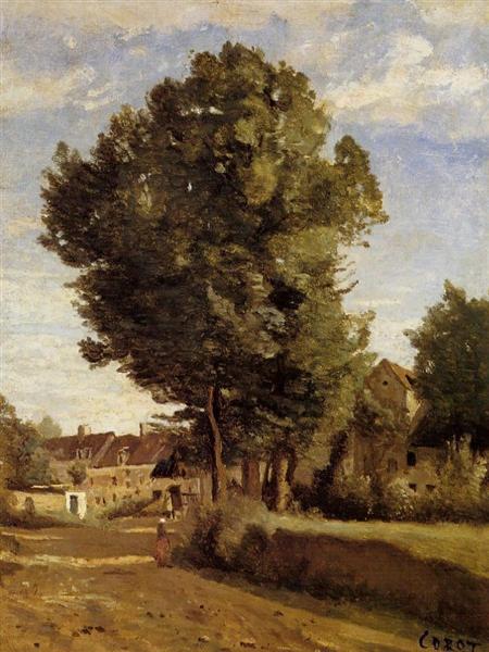 Outskirts of a village near Beauvais, c.1850 - c.1855 - Camille Corot