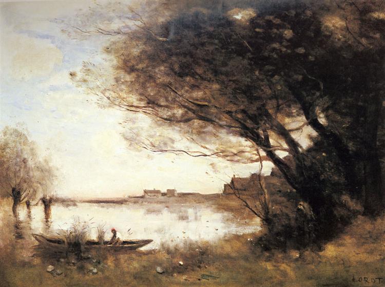 The Flood - Jean-Baptiste Camille Corot