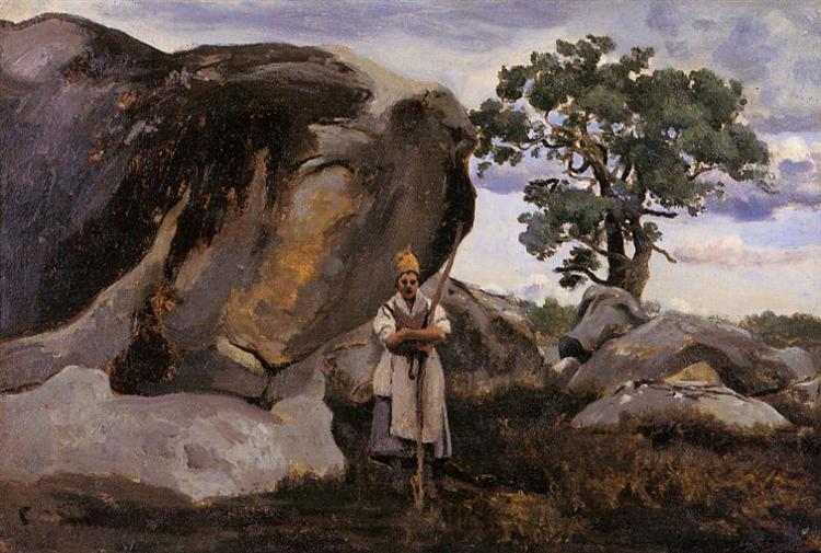 Лес Фонтенбло, c.1830 - c.1832 - Камиль Коро