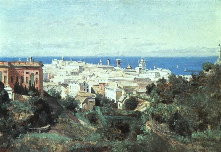 View of Genoa, 1834 - Camille Corot