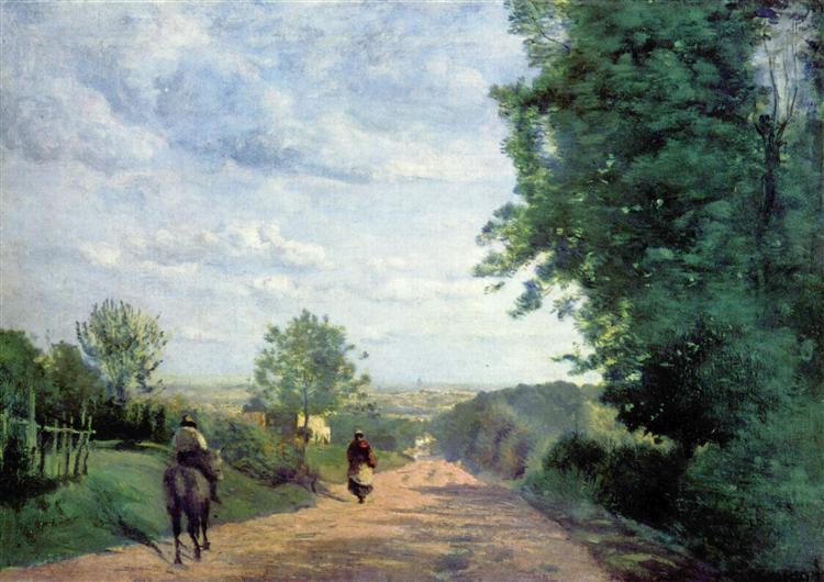 Way to Sèvres, 1855 - 1865 - Каміль Коро