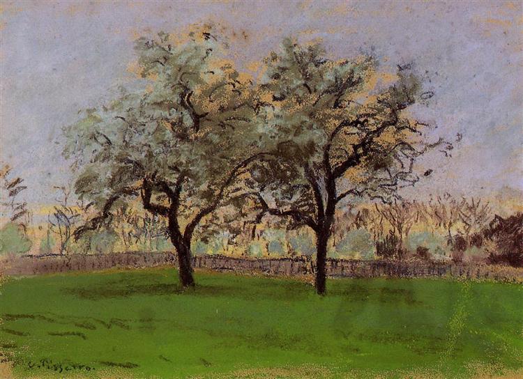 Apples Trees at Pontoise, c.1872 - Камиль Писсарро