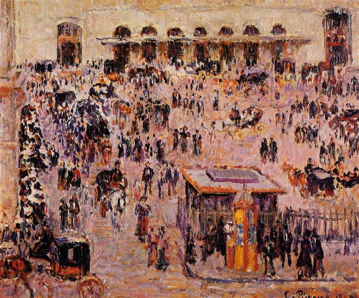 Cour du Havre (Gare St. Lazare), 1893 - Camille Pissarro
