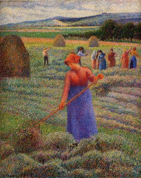 Haymakers at Eragny, 1889 - Camille Pissarro