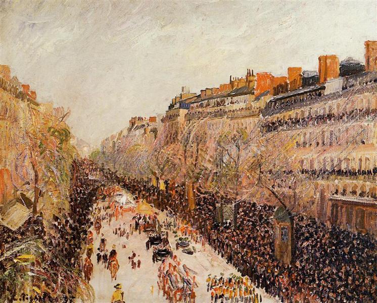 Mardi Gras on the Boulevards, 1897 - Camille Pissarro