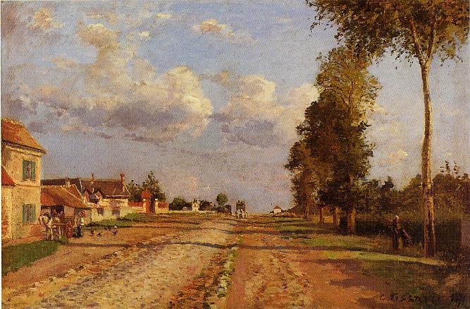 Road to Racquencourt, 1871 - Камиль Писсарро