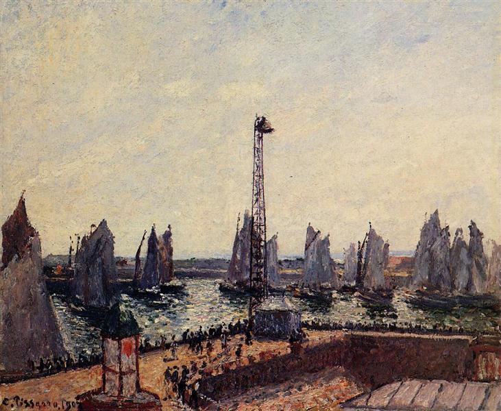 The Inner Port and Pilots Jetty, Havre, 1903 - Camille Pissarro